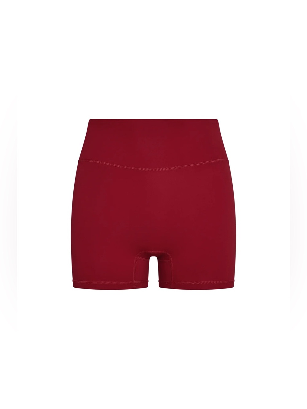 Monday Swimwear Red Square-Neck Lounge Bralette and High-Waist Shorts Set - Picture 3 of 5